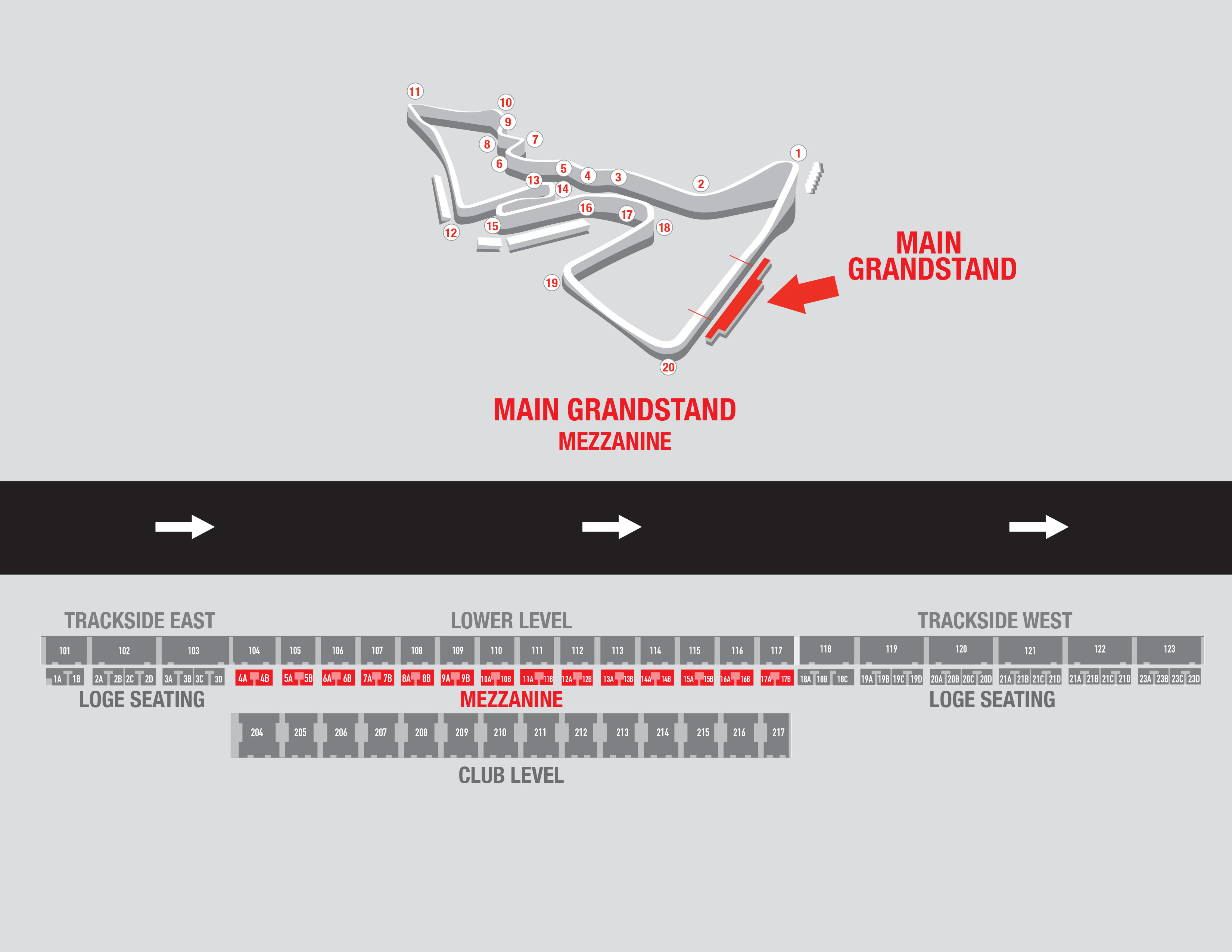 Cota Main Grandstand Seating Chart