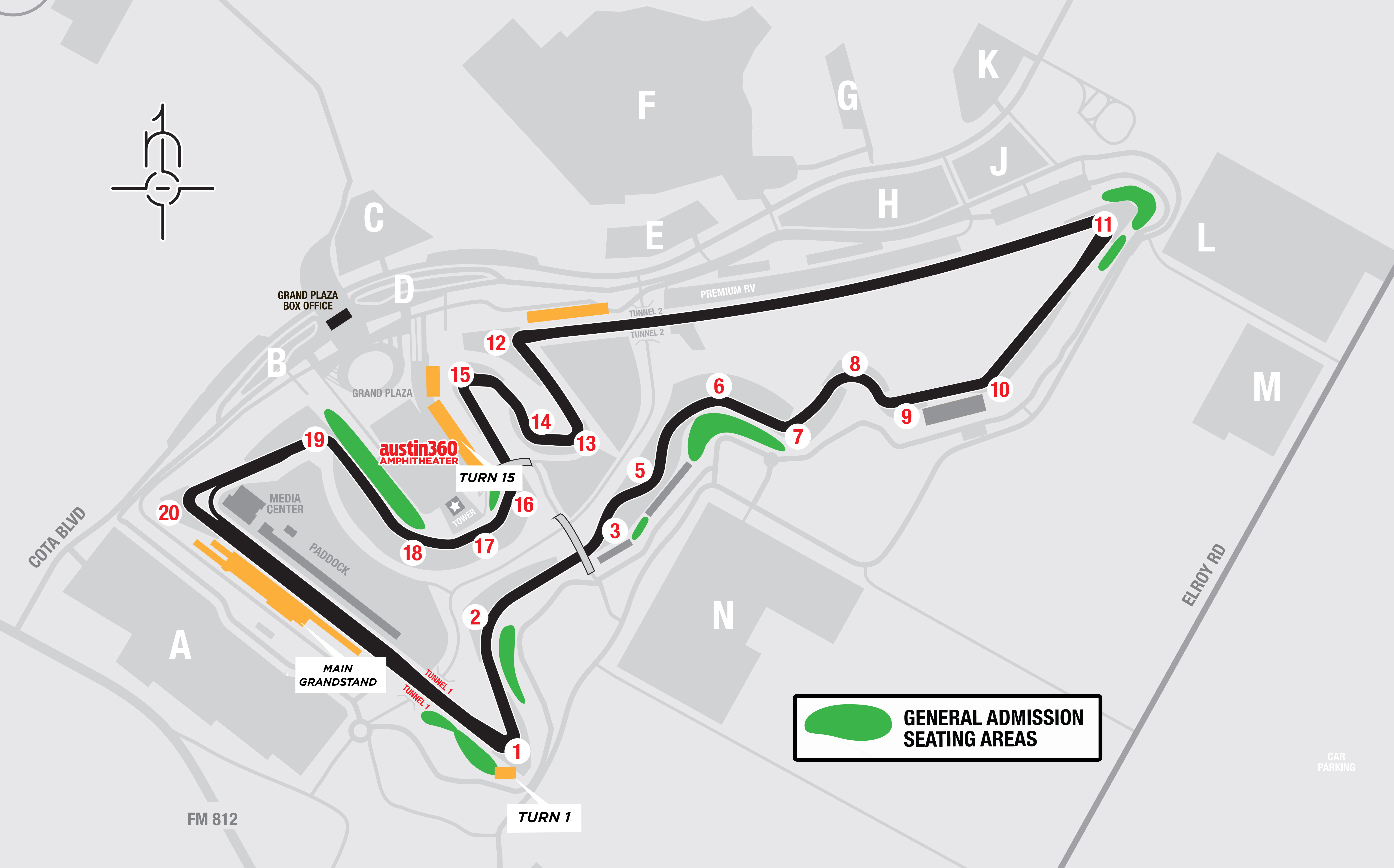 Circuit Of The Americas General Admission Seating Chart