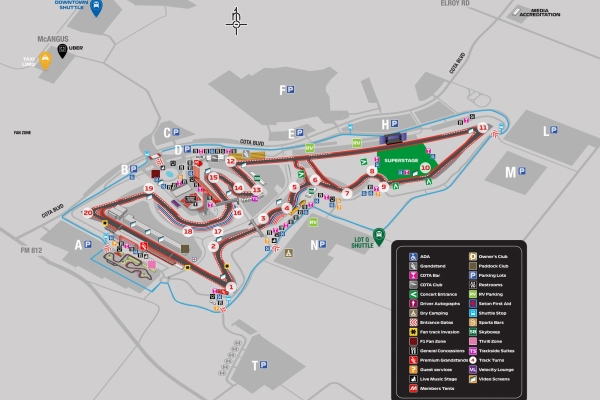 Circuit Of The Americas Map